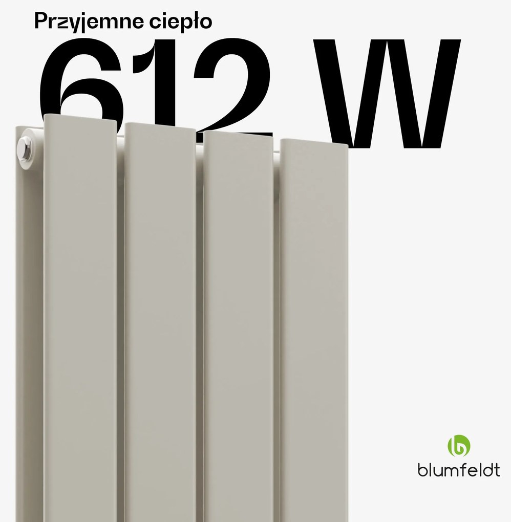 Blumfeldt Grzejnik Ontario 120x30 o mocy 612  W