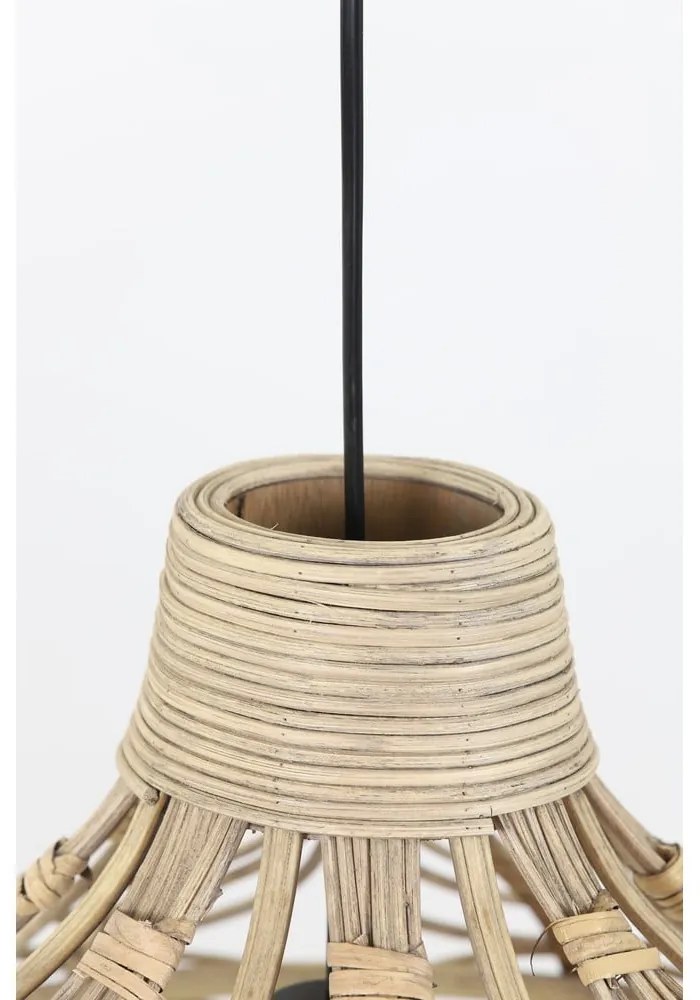 Lampa sufitowa z rattanowym kloszem ø 42 cm Pocita – Light & Living