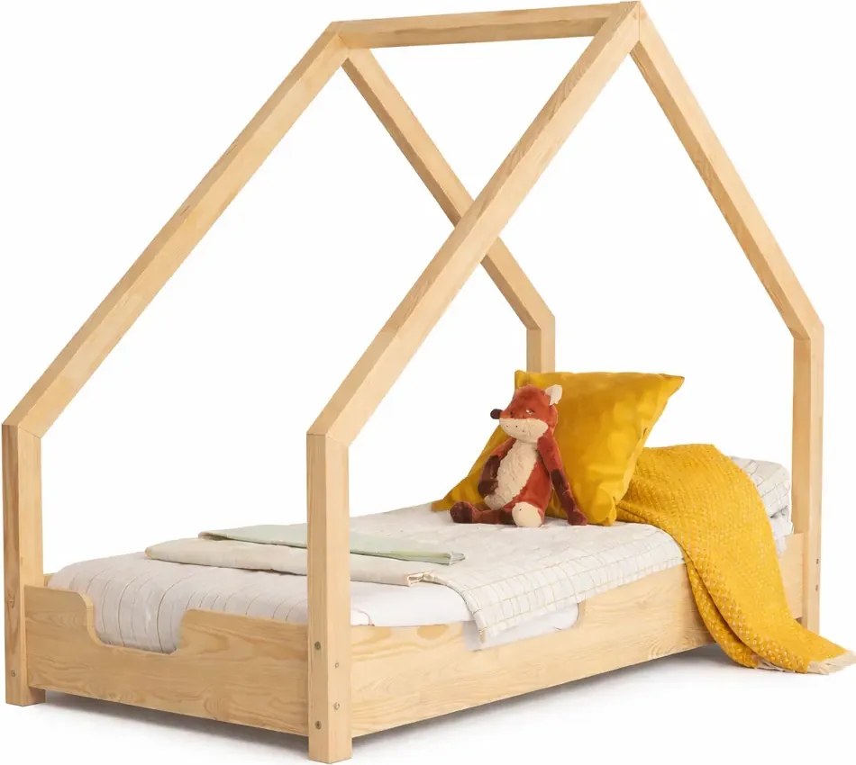 Drewniane łóżko w formie domku B1-T03