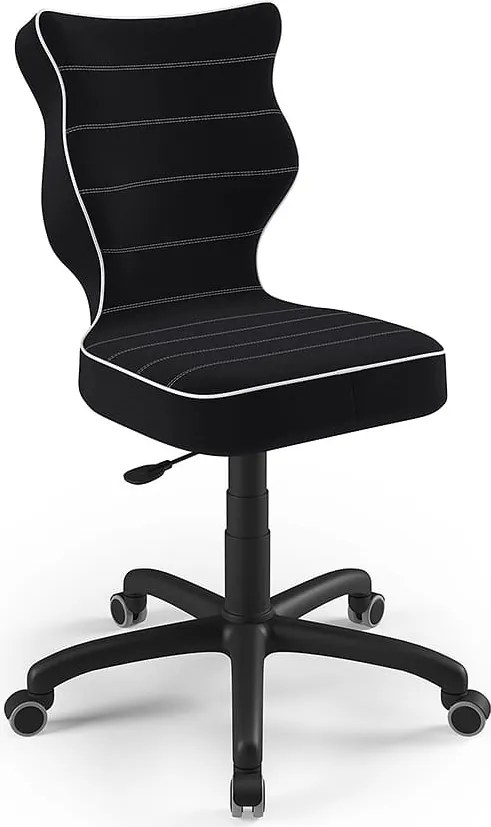 Młodzieżowe krzesło do biurka Petit Black rozmiar 6 (159-188 cm)
