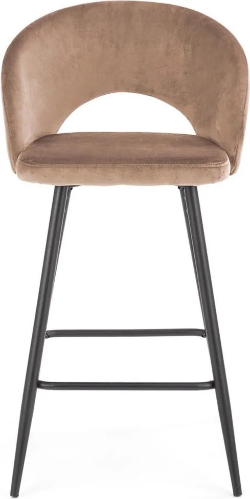 Hoker tapicerowany tkaniną velvetową H96 Halmar