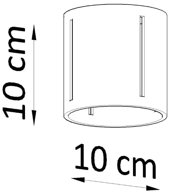 Biała lampa sufitowa z metalowym kloszem Vulco – Nice Lamps