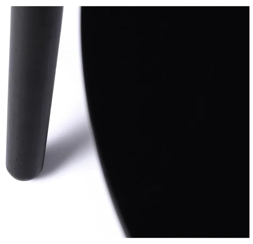 Czarne okrągłe stoliki zestaw 2 szt. ø 88 cm Adda – Unique Furniture