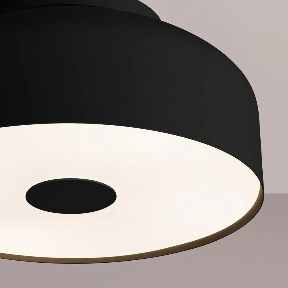 Czarna lampa sufitowa ø 30 cm Blacko – Sollux