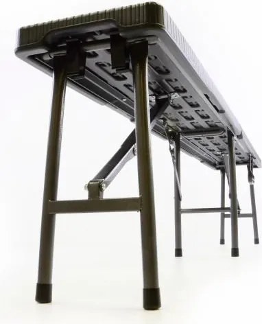 Ławka rattanowa rozkładana 180x25x43 cm