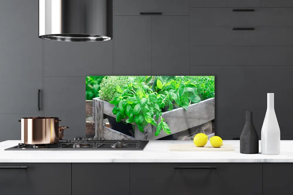 Szkło nad Blatem Botaniczny Splot Liści