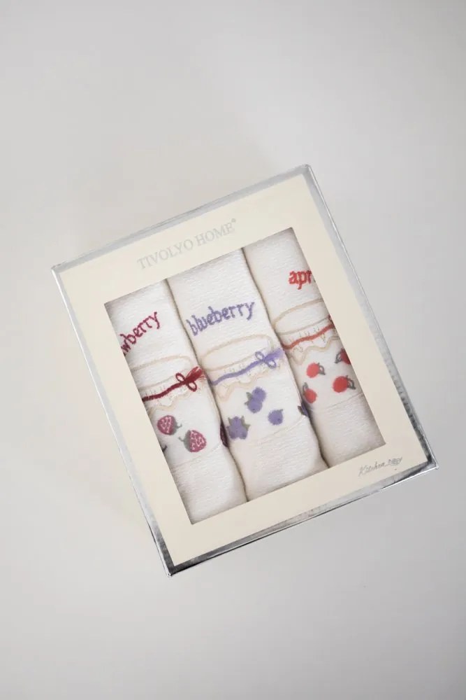 Ręczniki kuchenne JAMS, 3 szt Biały Zestaw (3szt., 40x60 cm)