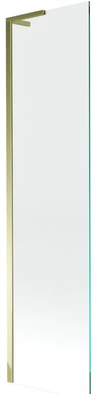 Mexen Next L parawan nawannowy 1-skrzydłowy 50 x 150 cm, przezroczysty, złoty - 895-050-000-03-00-50