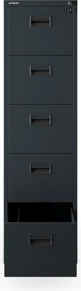 Szafa kartotekowa metalowa antracytowa: SARA V5, 460 x 1625,5 x 600 mm