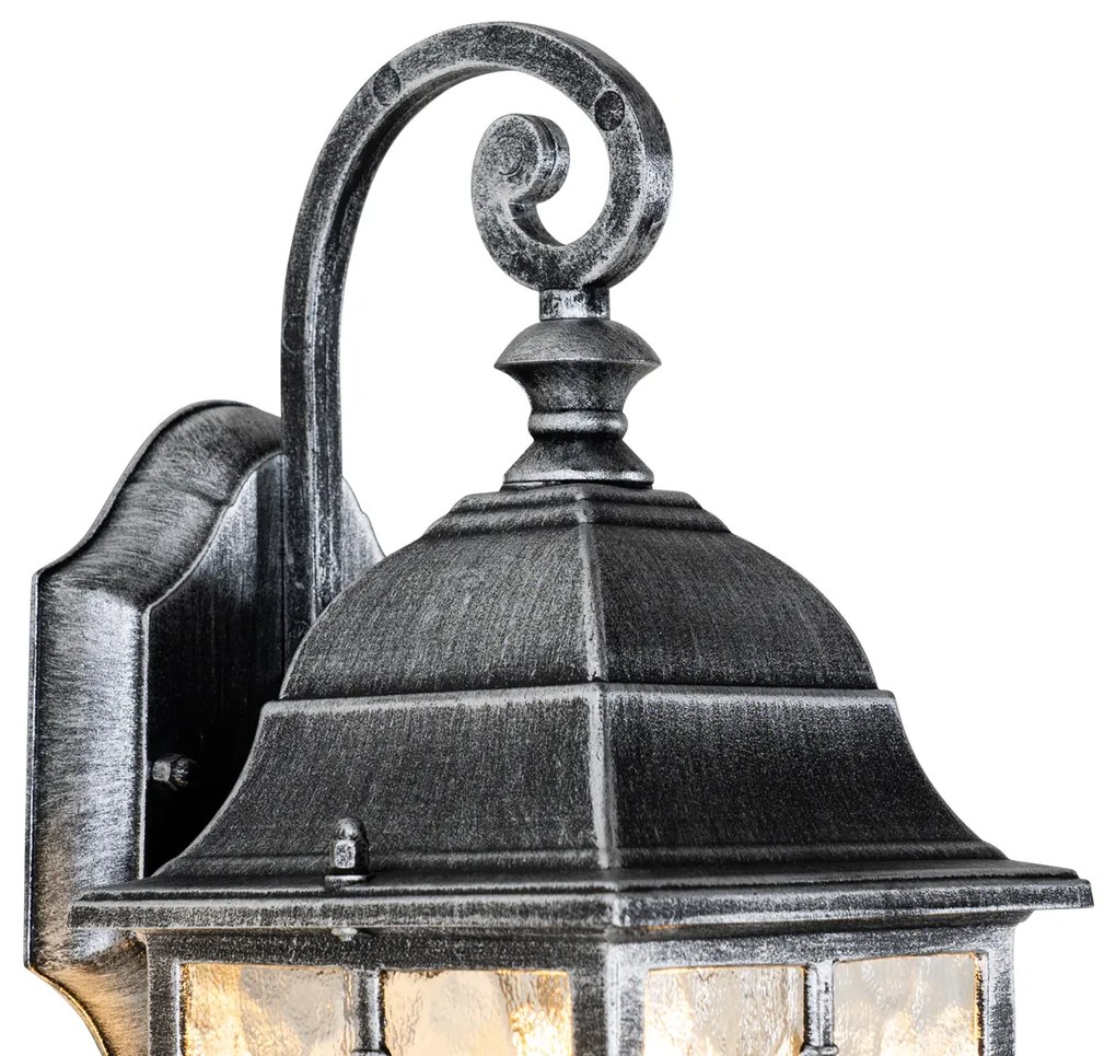 Zewnetrzna Romantyczna zewnętrzna lampa ścienna w stylu antycznym srebrnym - London Rustykalny / Vintage Oswietlenie zewnetrzne