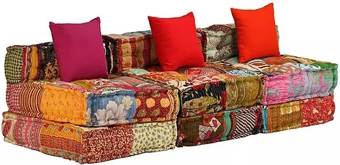 Sofa patchworkowa 3-osobowa G0-A41
