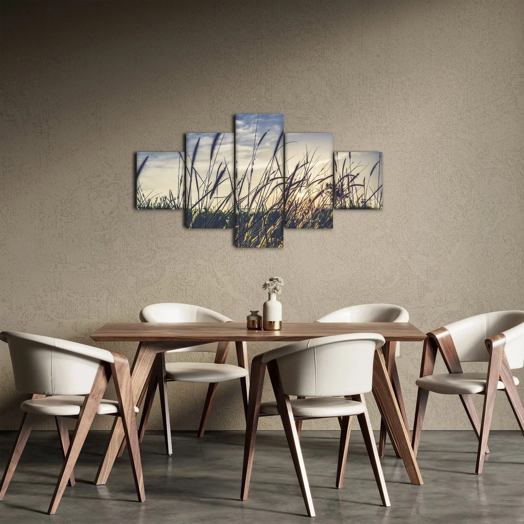 Obraz kwiatów łąkowych (125x70 cm)