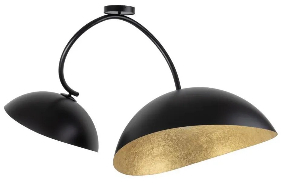 Lampa wisząca SPACE 2xE27/60W/230V czarno-złota
