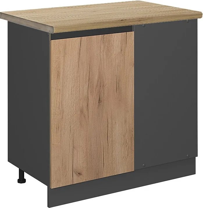 Szafka narożna złoty dąb energetyczny 86x60x81.6 r-line