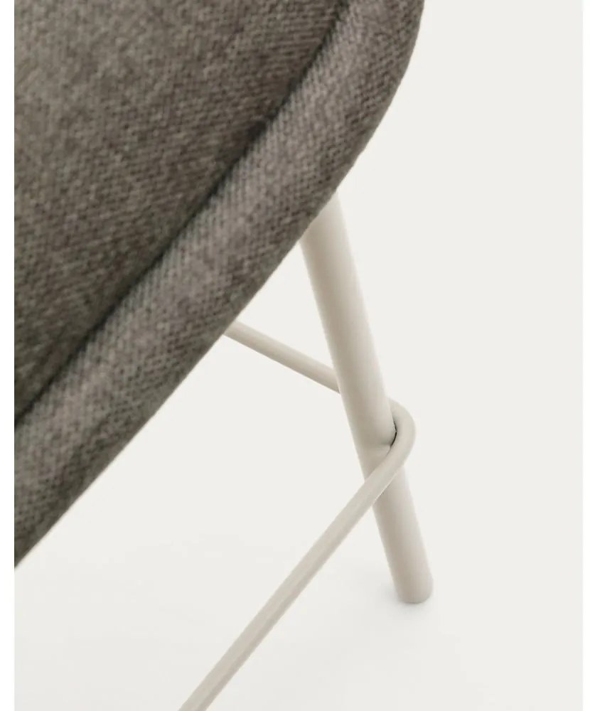 Szarobeżowy hoker (wysokość siedziska 65 cm) Aimin – Kave Home