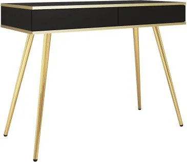 ORIANA Toaletka T 102 czarna | nogi złote