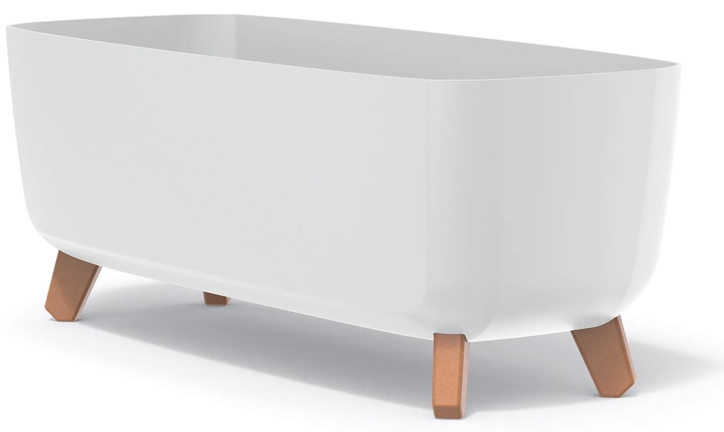 Donica ogrodowa Gracia Case 58 x 24 x 23,5 cm biały PROSPERPLAST