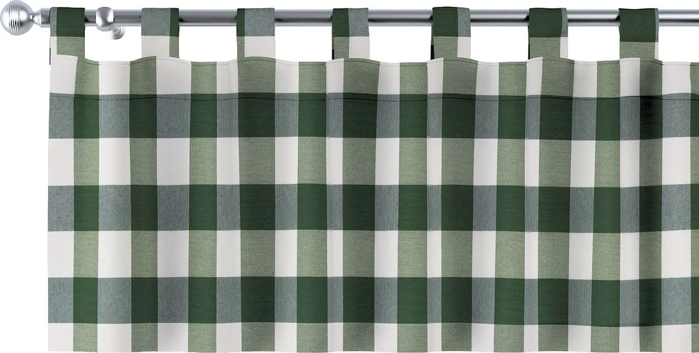 Lambrekin na szelkach kolor zielony tkanina wzorzysta