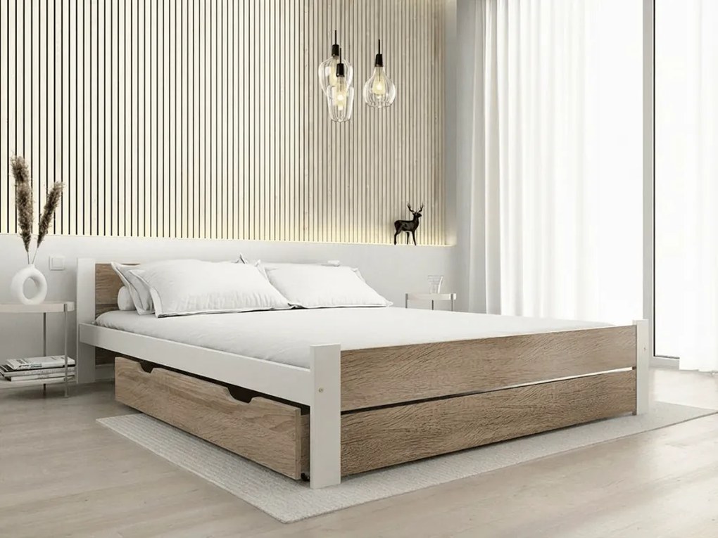 Pojemnik do przechowywania pod łóżko 150 cm, dąb sonoma