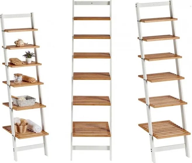 Promocja Biały bambusowy regał WHITE BAMBOO II. jakość