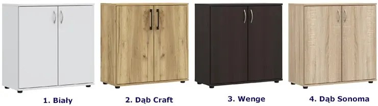 Klasyczna komoda biurowa dąb craft - Lufresi
