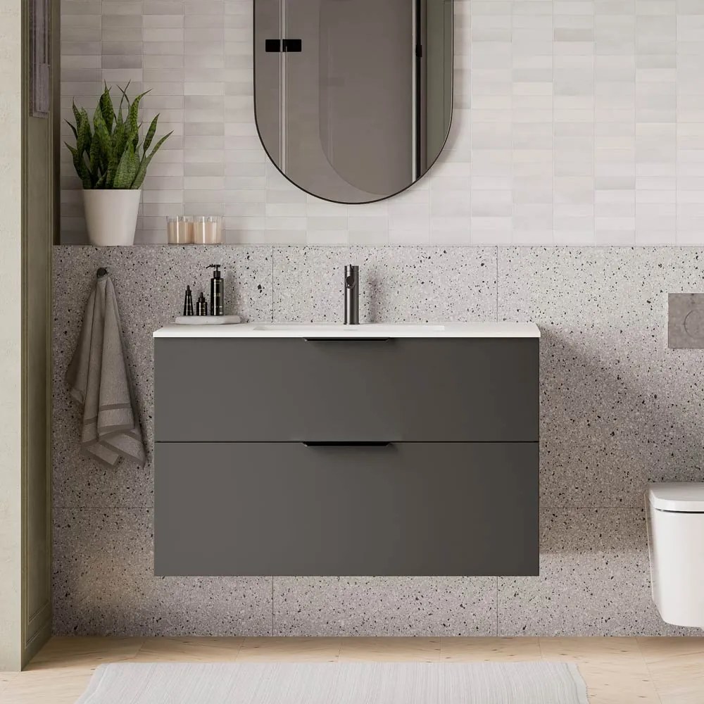 Duravit Waschbecken mit Waschtischunterschrank TIM 100 cm