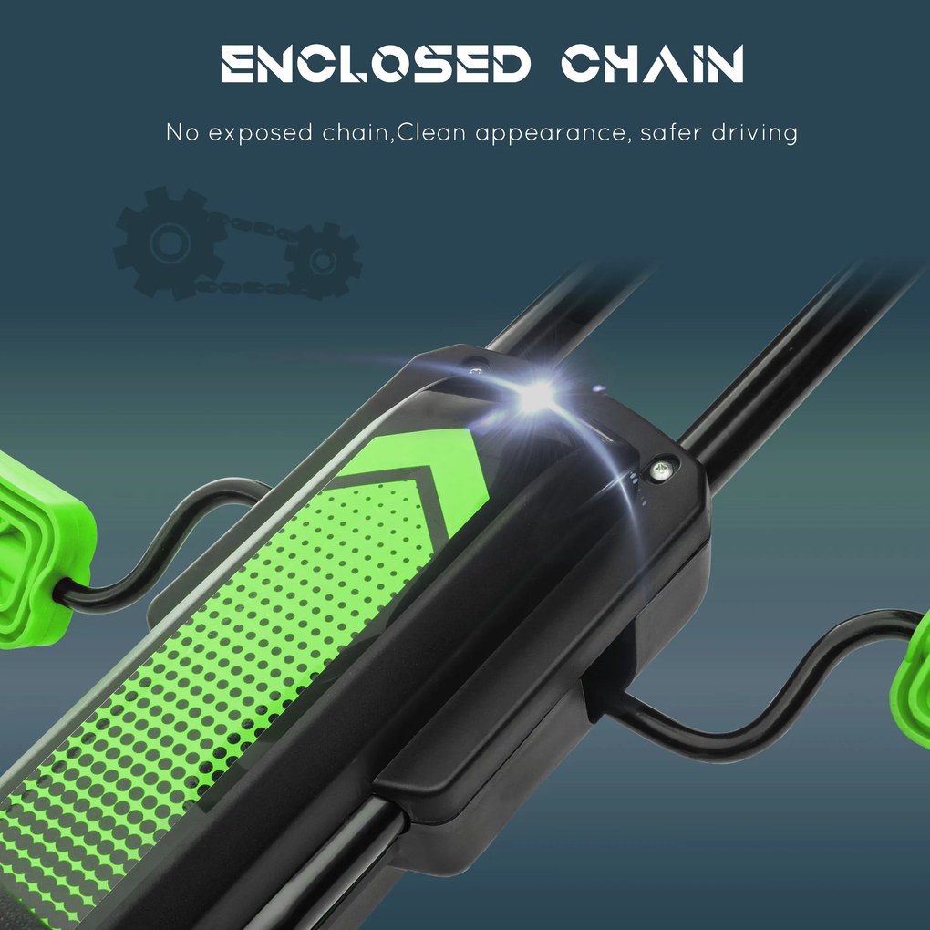 HOMCOM Gokart na Pedały Zielono-Czarny dla Dzieci Outdoor Stabilny i Atrakcyjny | Aosom PL