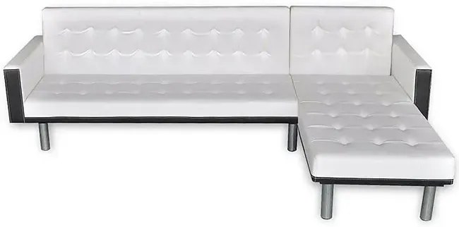 Rozkładany biały narożnik - Iwez 5Q