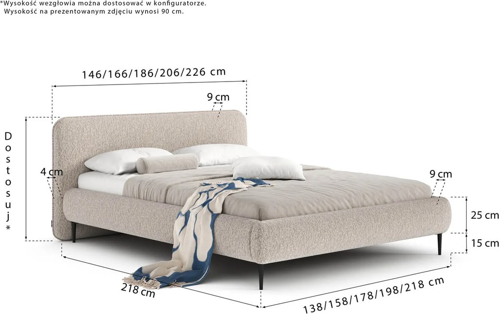 Łóżko Odette Lite