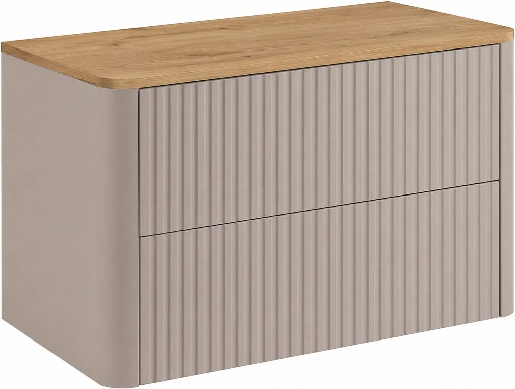 Szafka łazienkowa 80, Kaszmir, blat kaszmir, 80,8 x 44,2 x 50 cm
