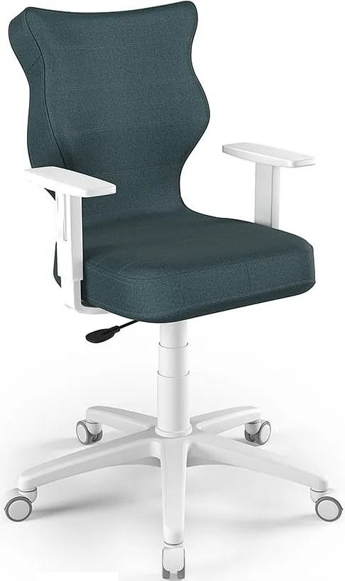 Ergonomiczne krzesło biurowe dla młodzieży Duo White rozmiar 6 (159-188 cm)