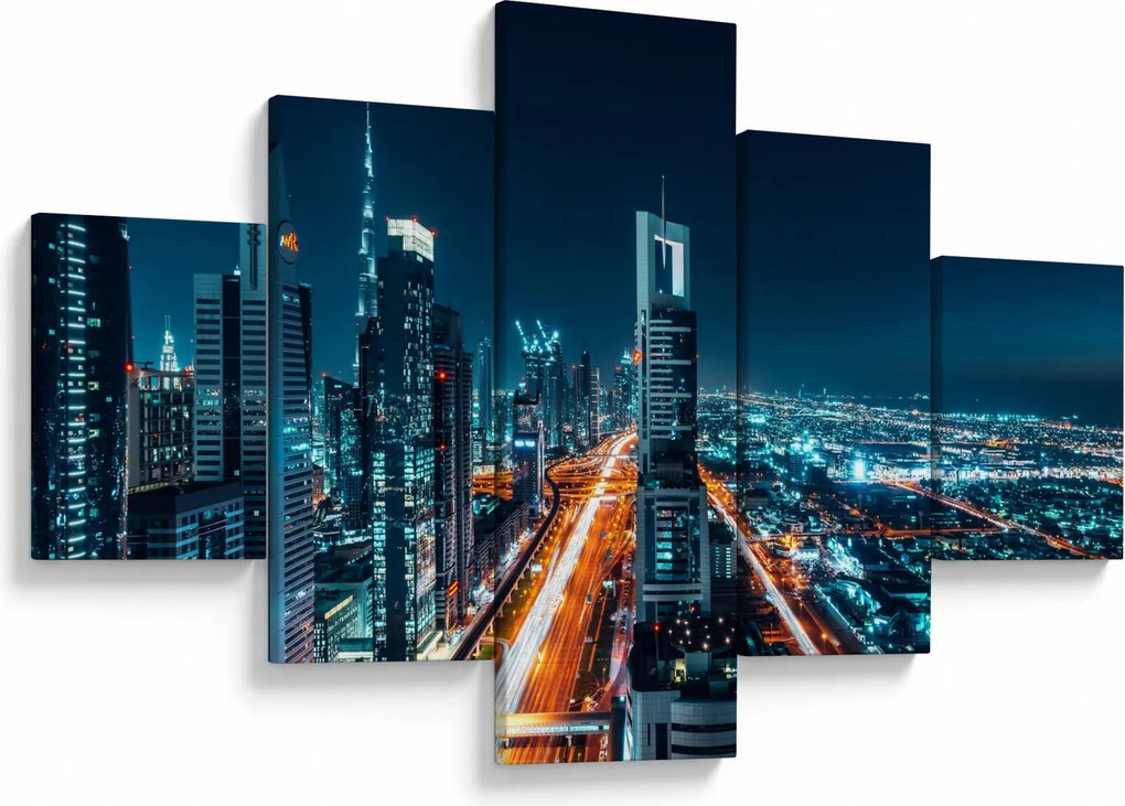 Obraz - Noc w Dubaju (125x70 cm)