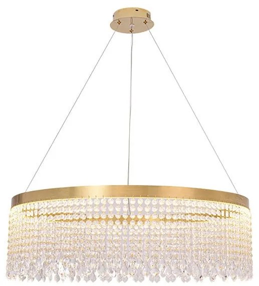 Aura Kryształowy Deszcz – luksusowy żyrandol LED ze zmienną barwą światła 3000–6000K