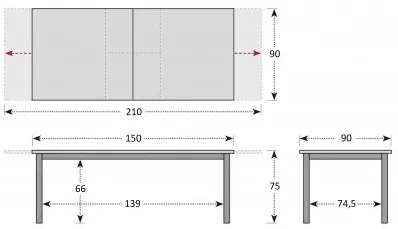 CONCEPT YELMO FSC 6+1 - zestaw sof ogrodowych (aluminium/dąb)
