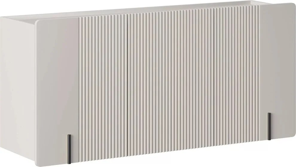 Komoda Malmi 150 cm trzydrzwiowa wisząca - kaszmir / czarny