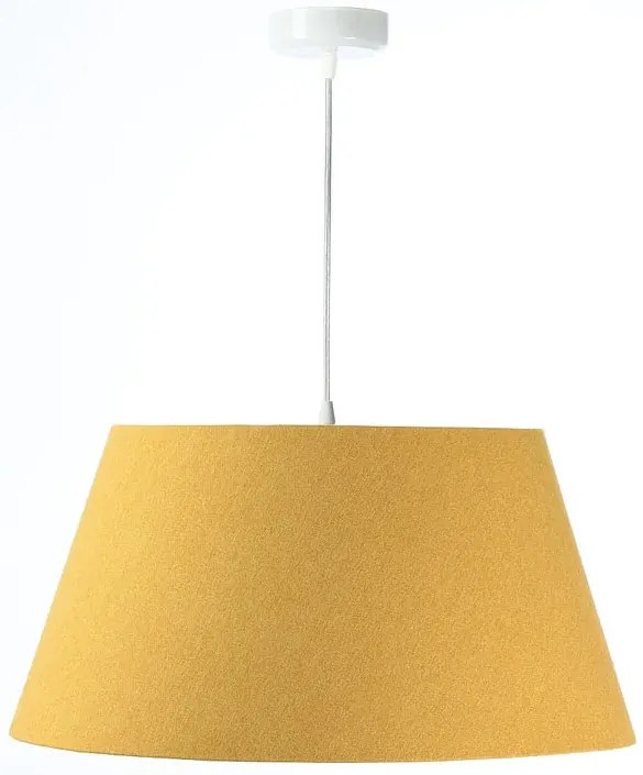 Żółto-biała lampa wisząca dzwon - 3X S410 N5-C88