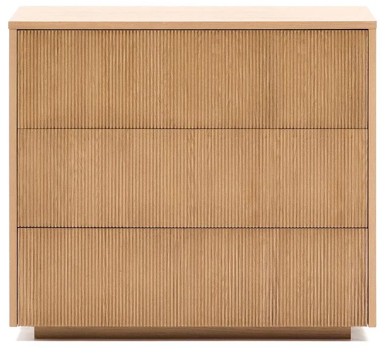 Komoda w dekorze dębu w naturalnym kolorze 90x79x50 cm Helvine – Kave Home