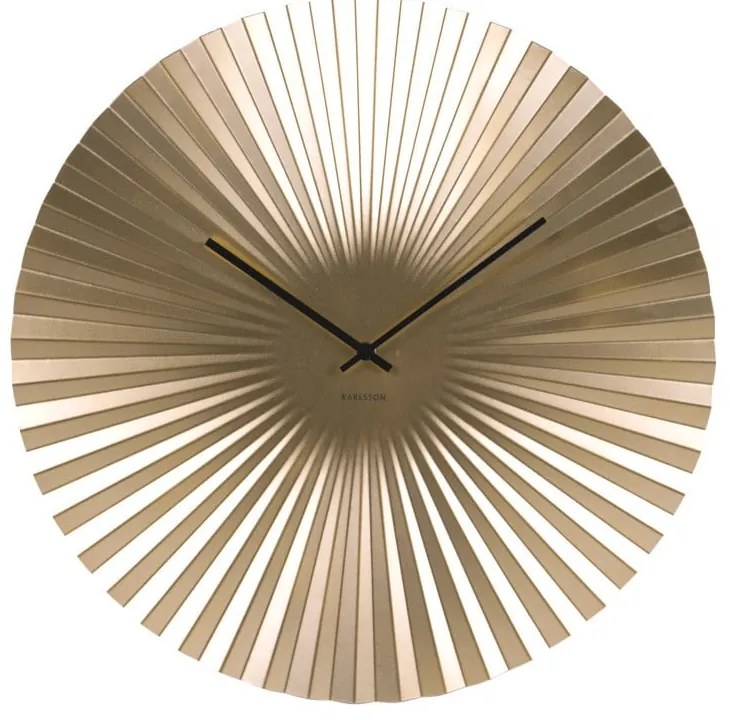 Zegar w kolorze złota Karlsson Sensu, ⌀ 50 cm