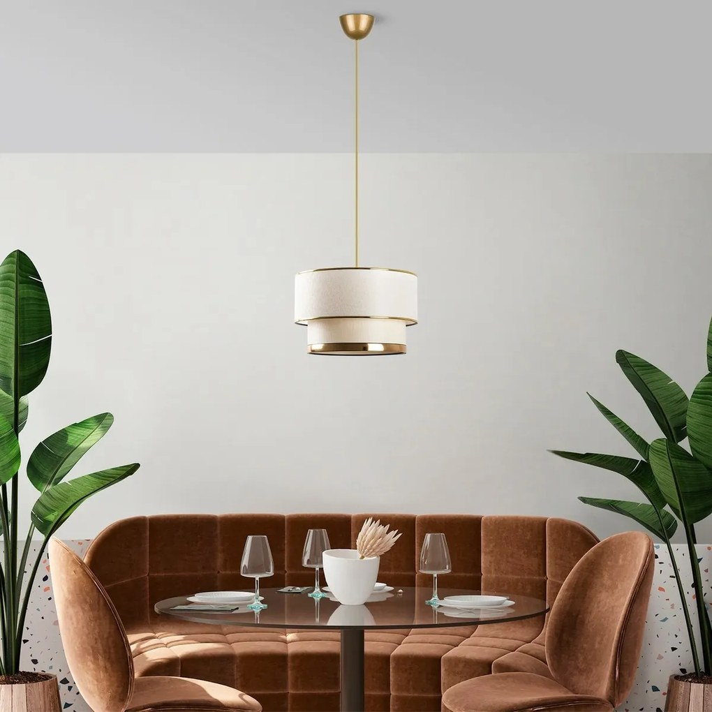 Lampa wisząca Cake - Cream, Gold