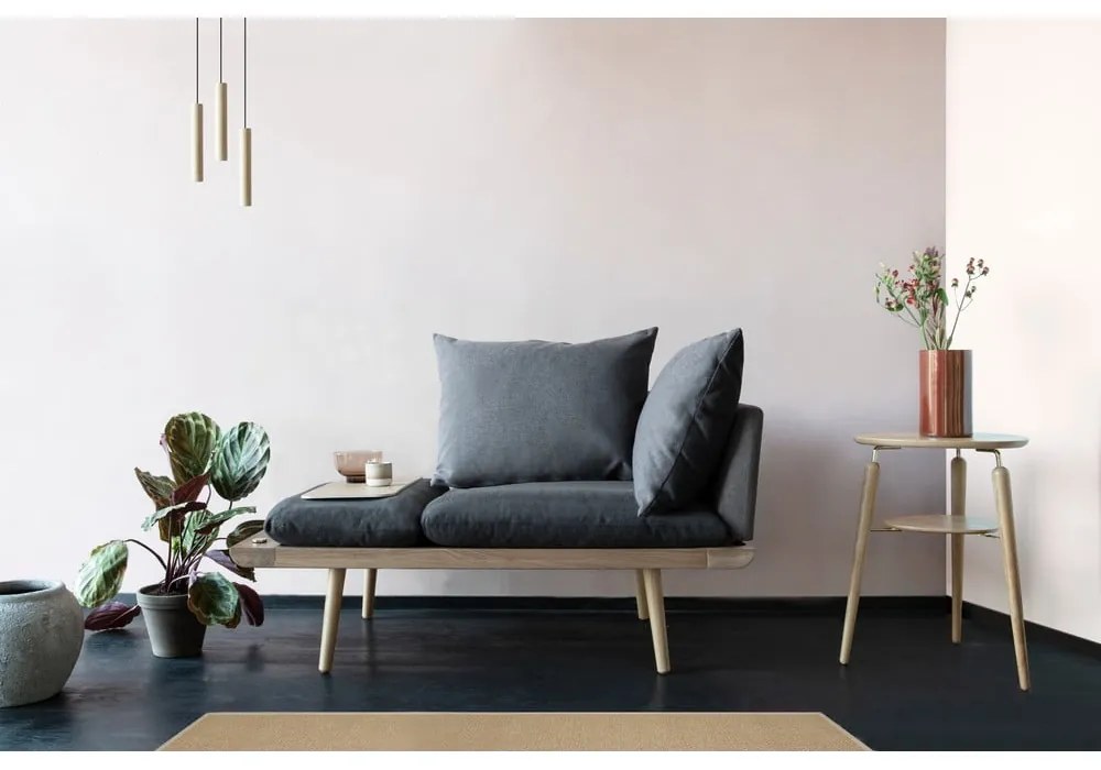 Antracytowa ławka Lounge Around – UMAGE
