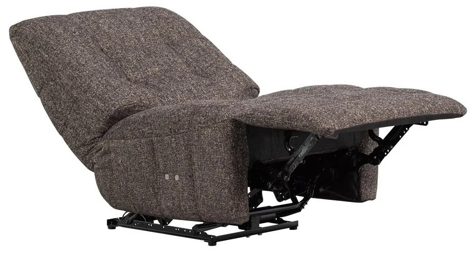 Antracytowy częściowo rozkładany fotel wypoczynkowy Hein – WOOOD