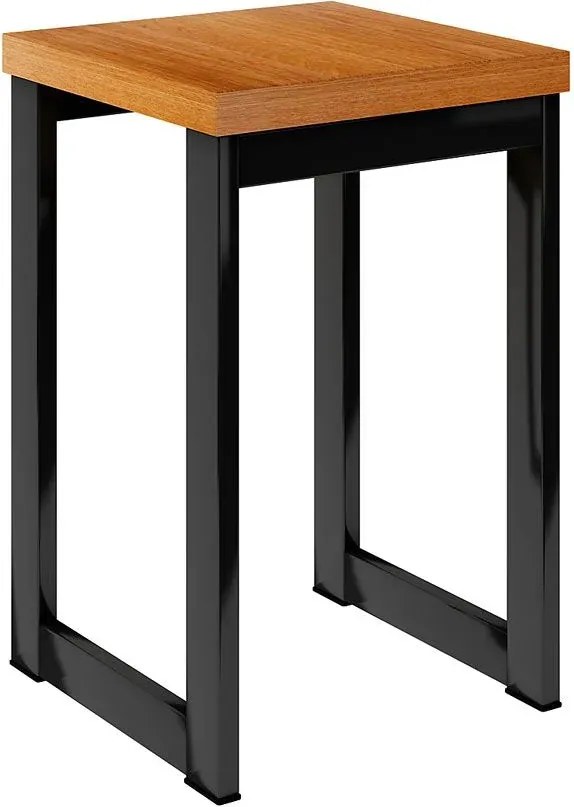 Loftowy Taboret Metalowy Kwadratowy E7-P11