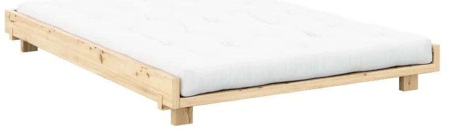 Łóżko dwuosobowe z litego drewna sosnowego ze stelażem 180x200 cm Social Bed – Karup Design