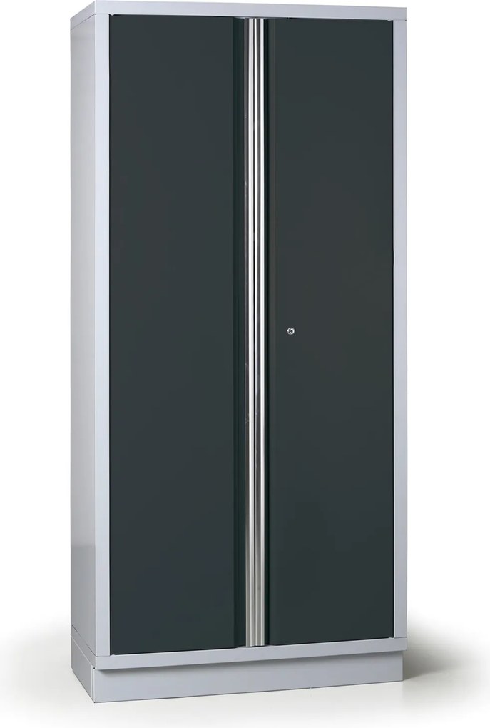 Metalowa szafa warsztatowa G2, 2000 x 915 x 458 mm, grafitowy