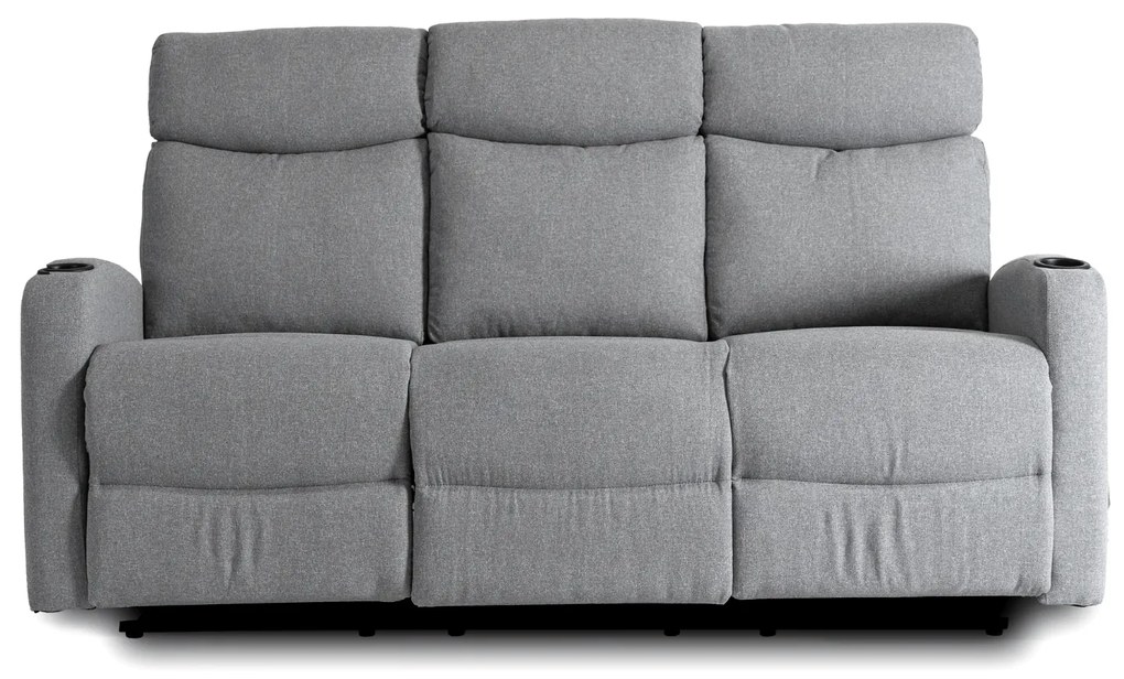 Sofa Rozkładana Trzyosobowa ALAN 3 Szara Nowoczesna do Salonu