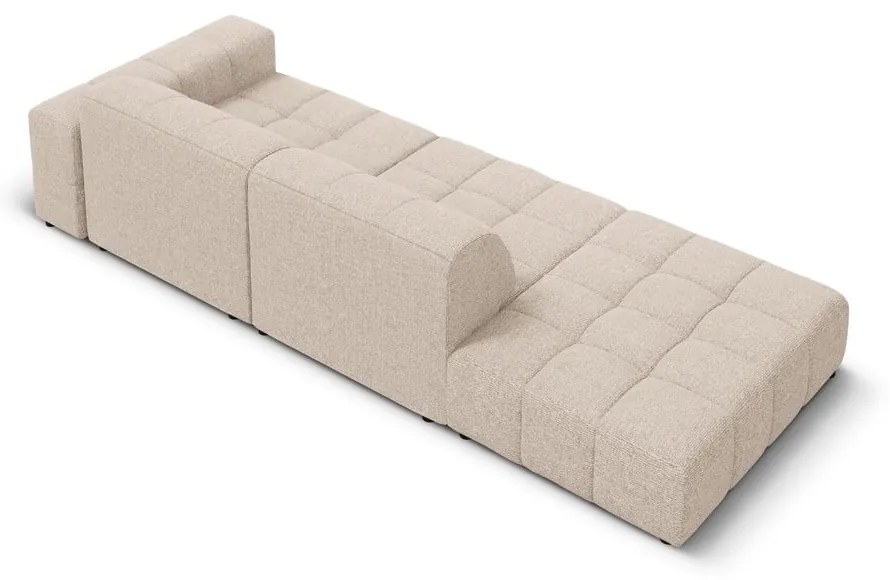 Beżowy szezlong (prawostronny) Chicago – Cosmopolitan Design