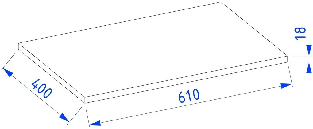Szafka pod umywalkę L-WOOD 59 cm antracyt mat KROFAM
