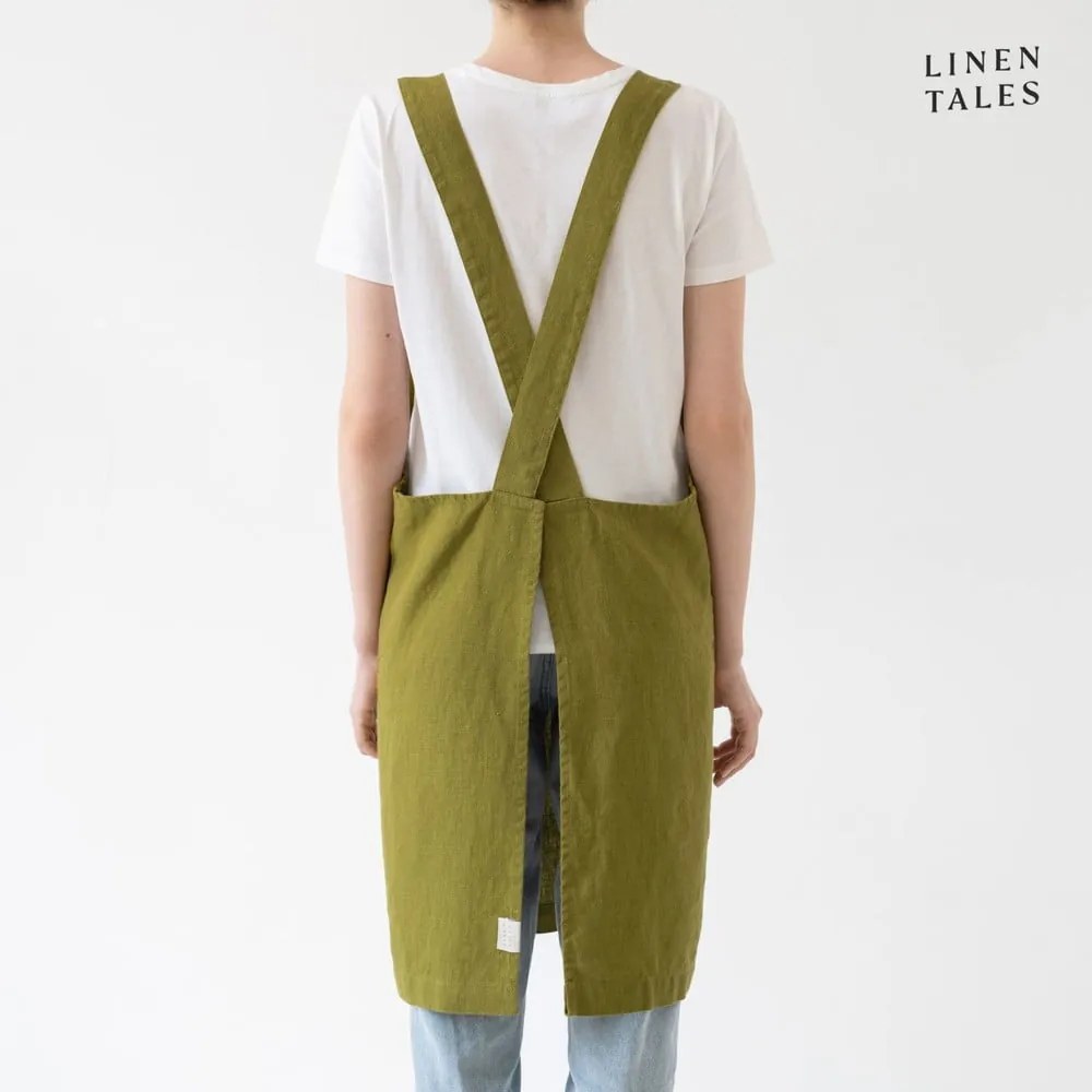 Lniany fartuch Crossback – Linen Tales