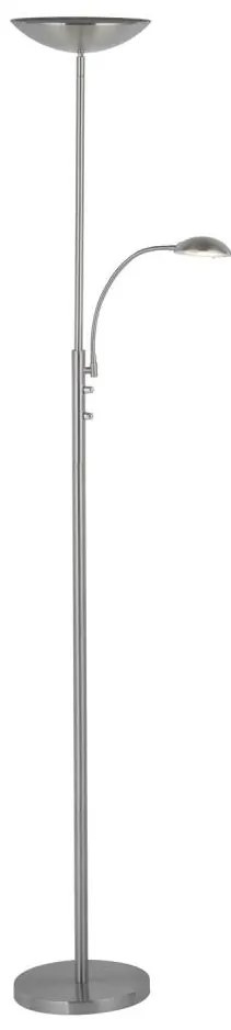 Brilliant - ściemnialna lampa stojąca LED ROSANNA 2xLED/13W/230V matowy chrom