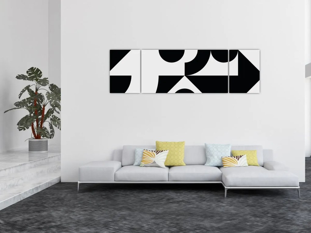 Obraz - Abstrakcja geometryczna N⁰1 (170x50 cm)